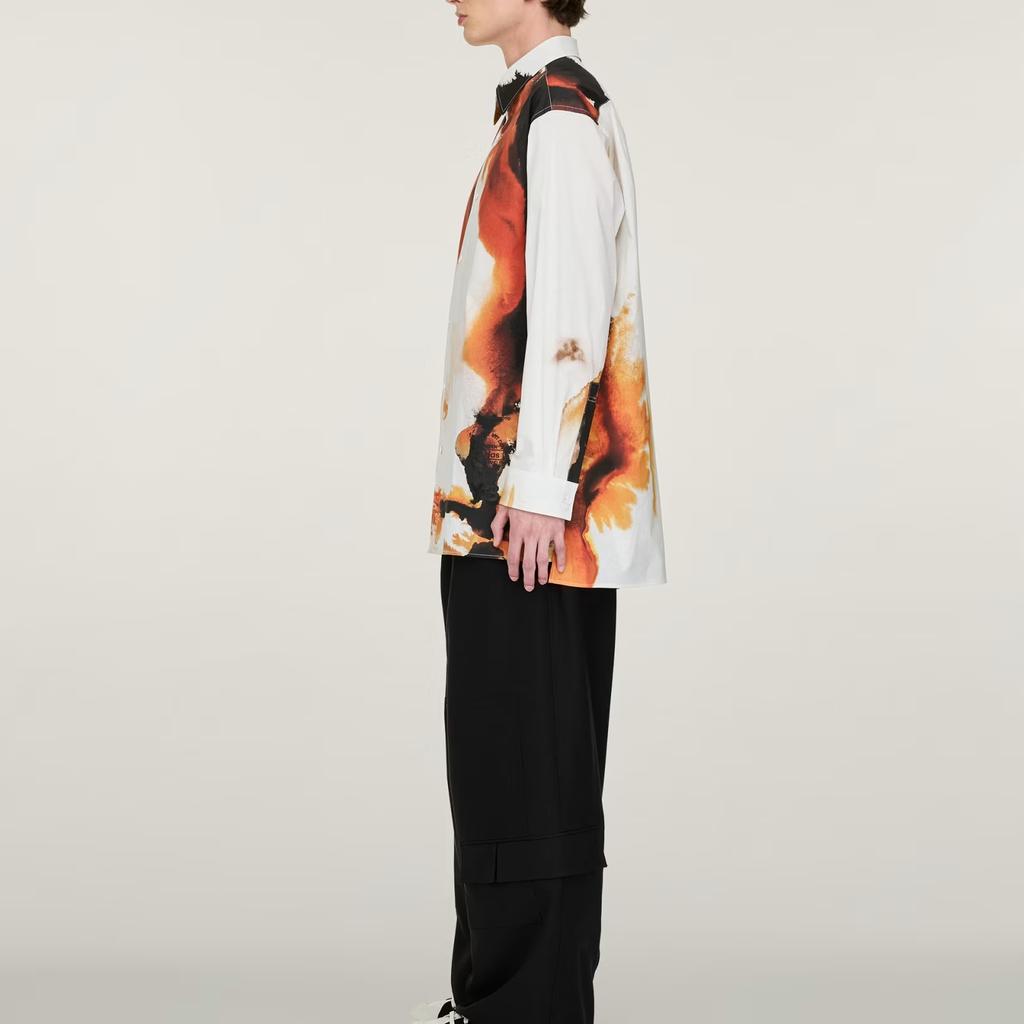adidas Y-3 AOP Comfortable Fashion Trendy Minimalist Long Sleeve Shirt Unisex Shirts JX4804