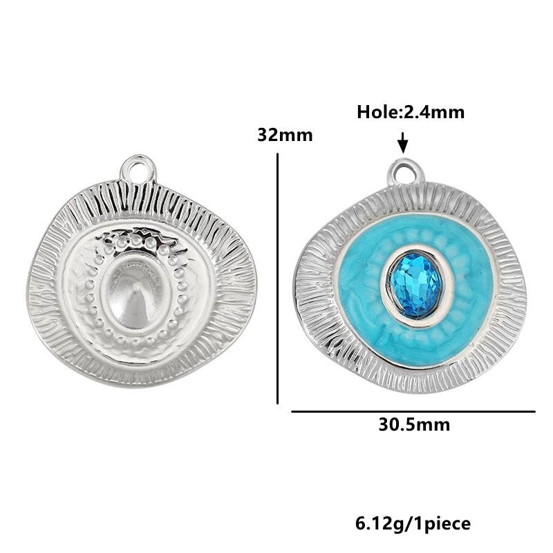 

4pcs Stainless Steel Geometry Crystal Enamel Charms for Jewelry Making Women Pendants DIY Earring Necklace Jewelry Accessories