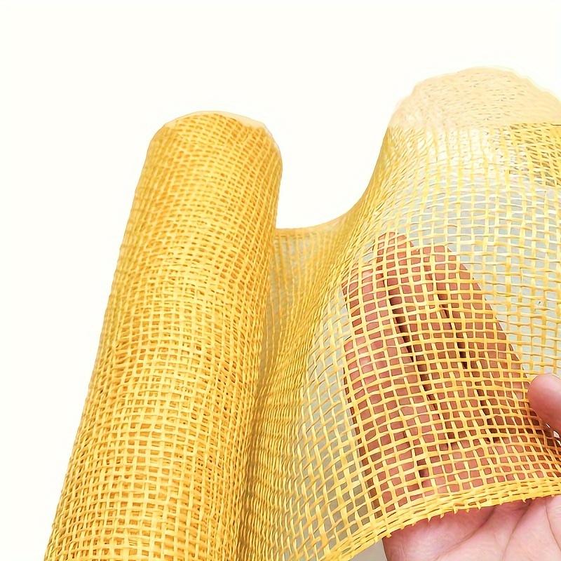 1 st Gul Jute Deco Mesh Dekorativt Nät För Blomsterinslagning Heminredning DIY Hantverkstillverkning