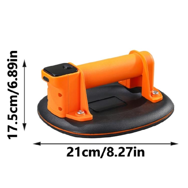 Auto Replenishes Vacuum Lifters for Tile Installation 200kg Capacity 8Inch Rechargeable ABS Vacuum Lifter Cups