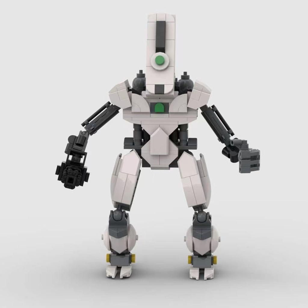 Skibidi Toilet MOC Abstract Robot Building Blocks Compatible With  Titan Drill Man Model Bricks Toys