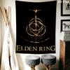 Elden Ring Wandteppich Ästhetischer Wandbehang Bedruckter Stoffdecke Dekorative Wandteppiche für Schlafzimmer Wohnzimmer Heimdekoration