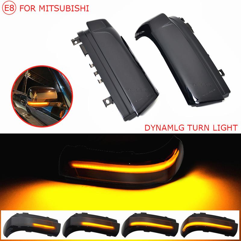 Dynamic Led Turn Signal Rearview Mirror Indicator Blinker Light For Mitsubishi Pajero V73 V77 V93 V97 2006-