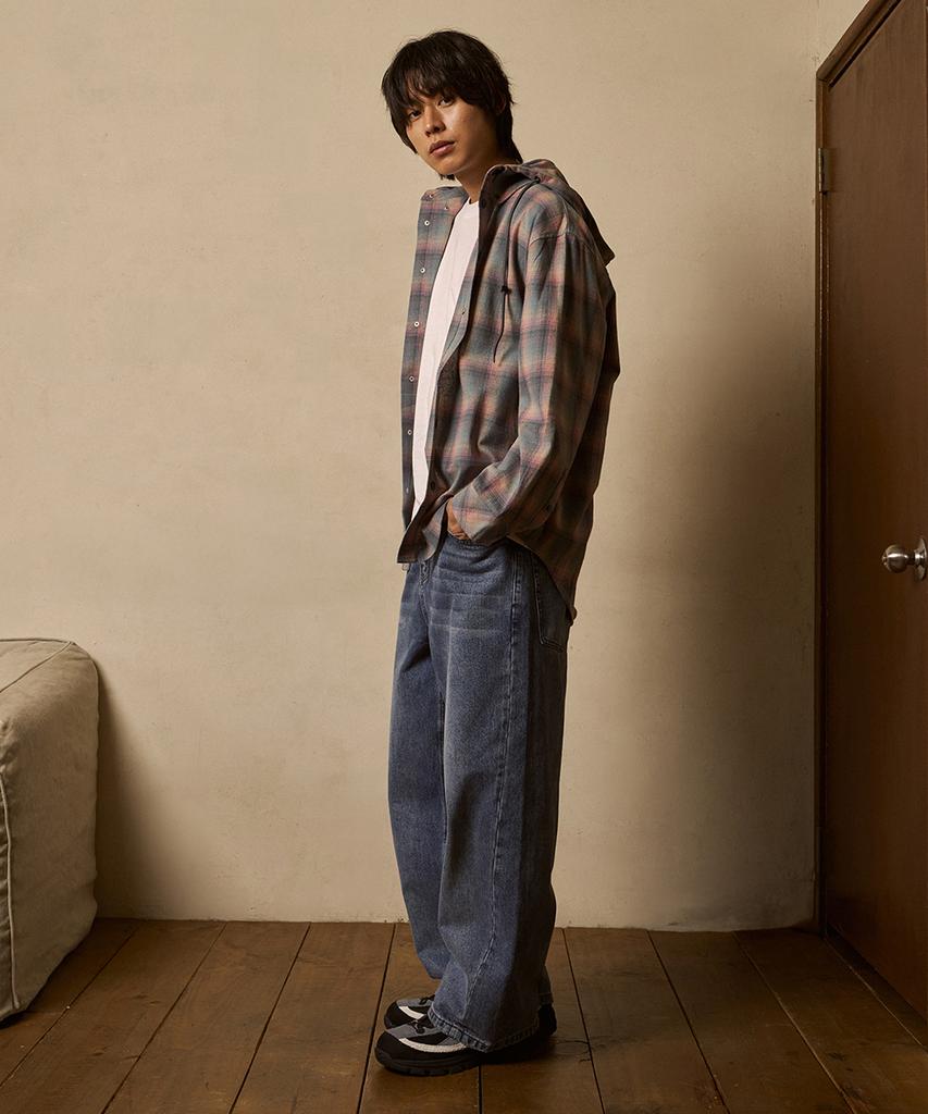 FDR Multi Check Over Hood Shirt_Mint