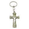 Cross Keychains Key Rings Religious KeyChains For DIY Car Hanging Simple Jewelry Handmade Gift