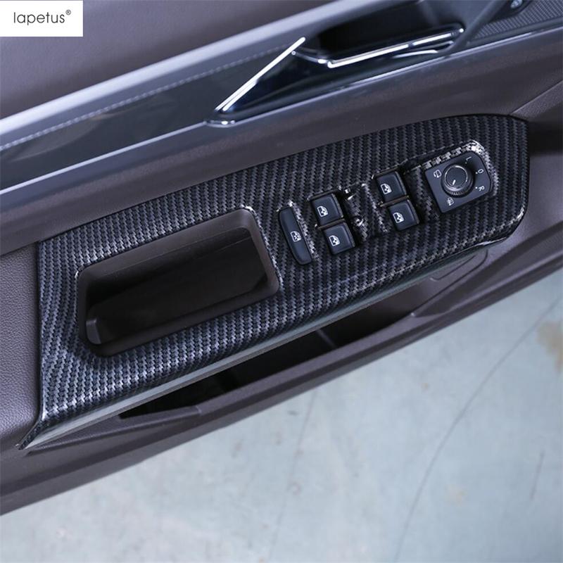 Gear Shifter Head AC Air Window Lift Read Light Cover Trim For VW Volkswagen Atlas / Teramont 2017- Carbon Fiber Accessories