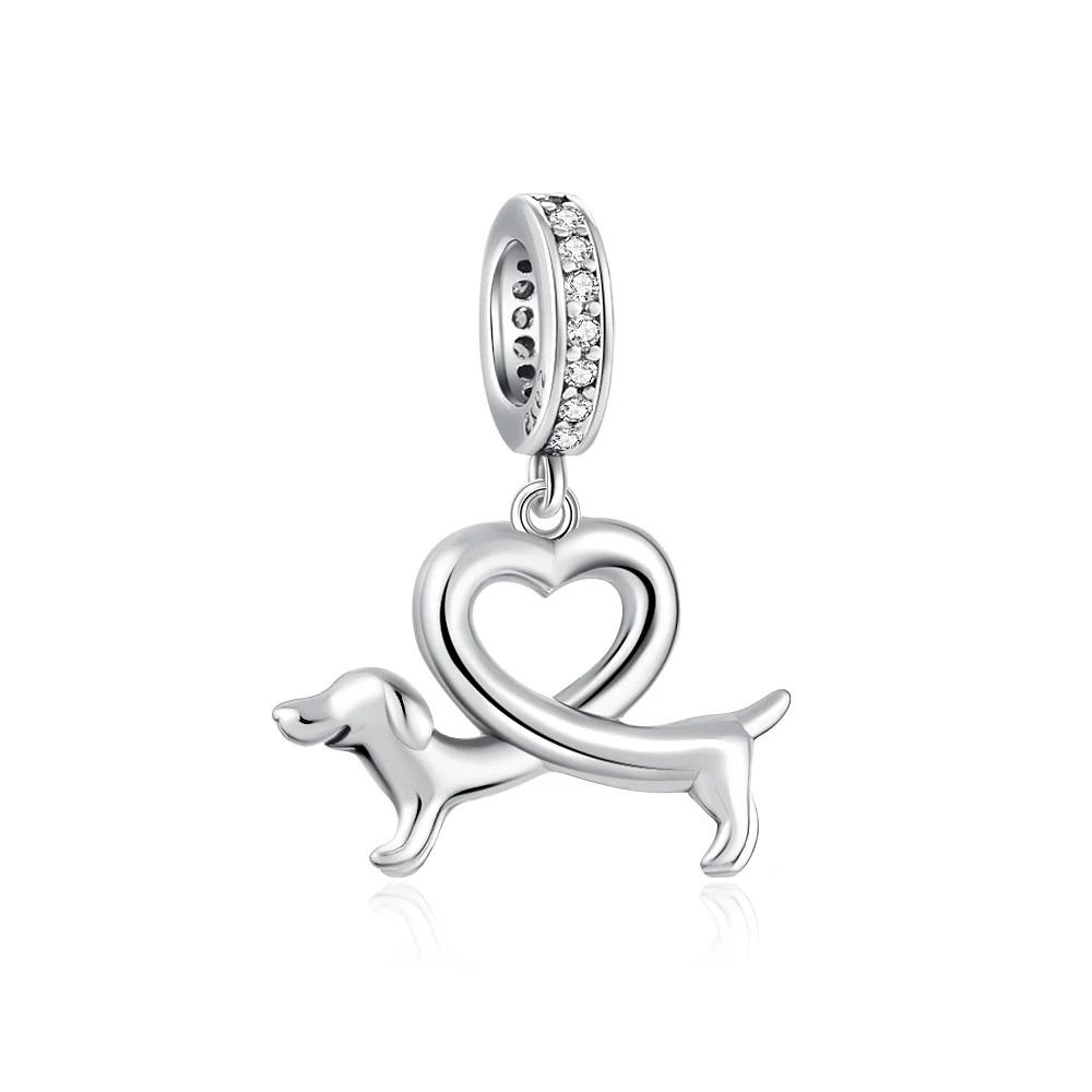 925 Silver Squirrel Fox Lion Rabbit Charm Beads DIY Bracelet Women Fashion Jewelry Gift