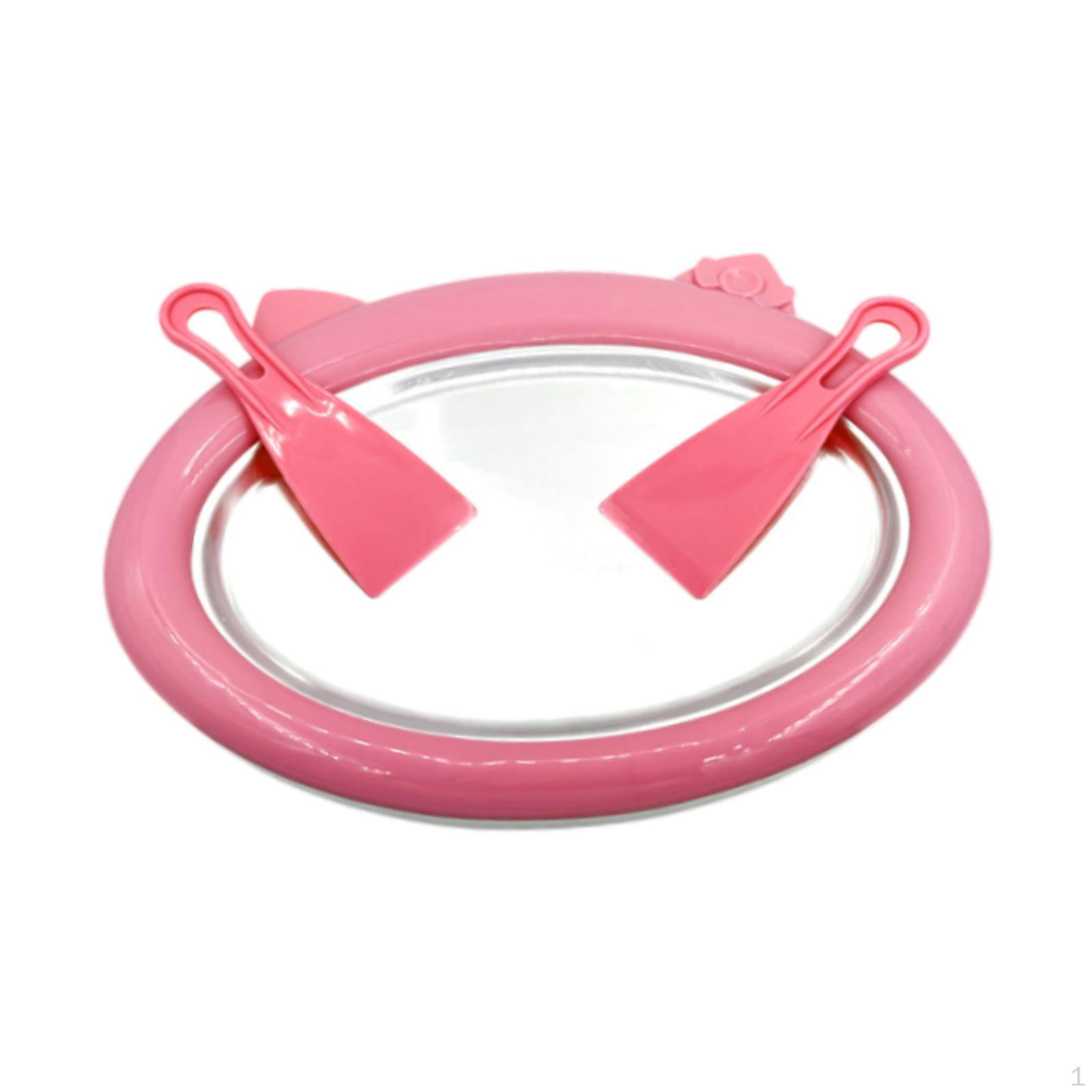 

Холодная пластина для мороженого быстрого приготовления, интерактивная ролл-машина Gelato розовый