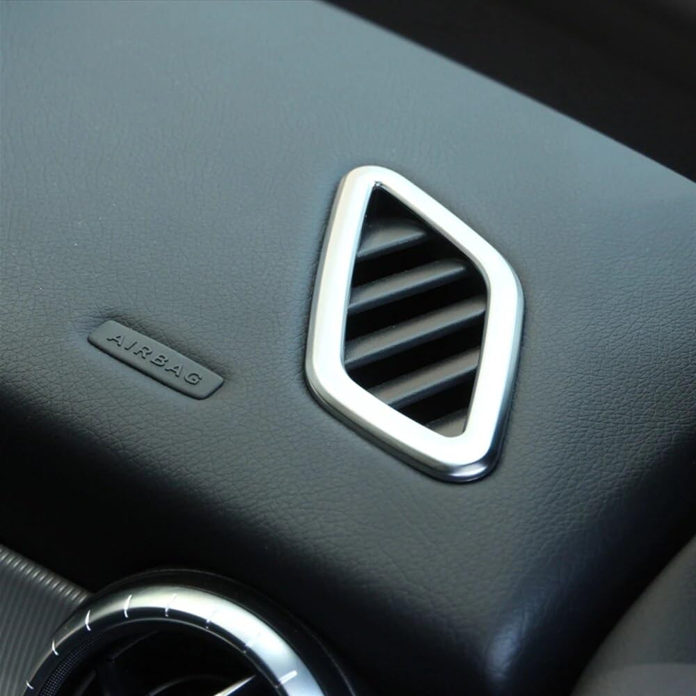 DEMULAX Chrome Dashboard Air Conditioning Vent Cover Trim for Mercedes Benz CLA GLA A