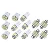 13pcs/Set 12V White LED Universal Car Interior Light Dome Map License Plate Lamp Bulb Kit 6000K