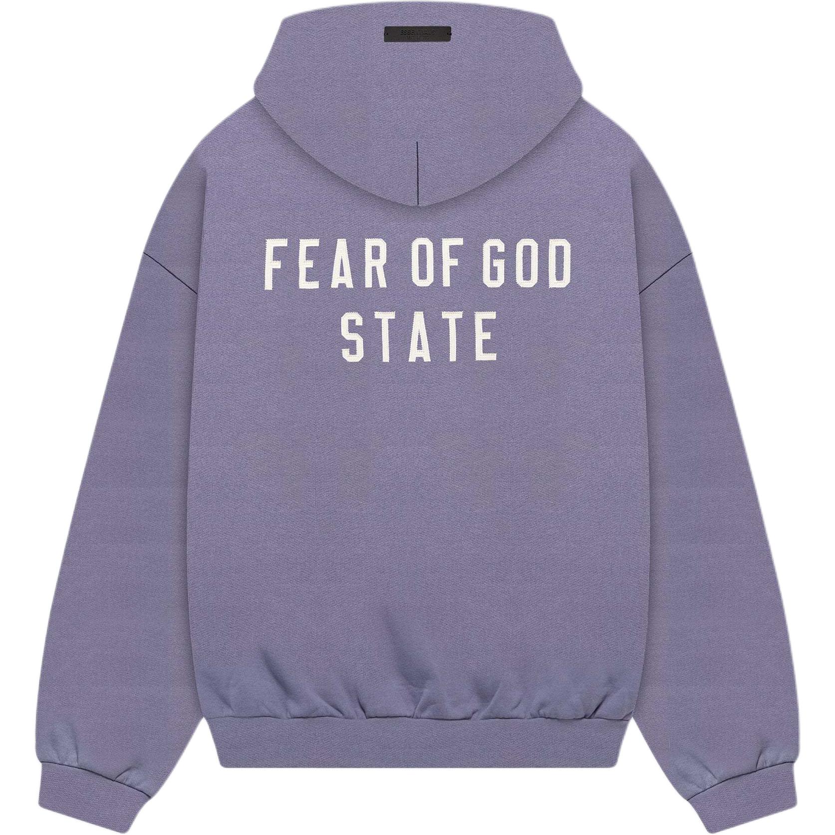 

Fear of God Essentials Heavy Fleece Full Zip Hoodie Lavender Men Tops Purple 192BT246247F L