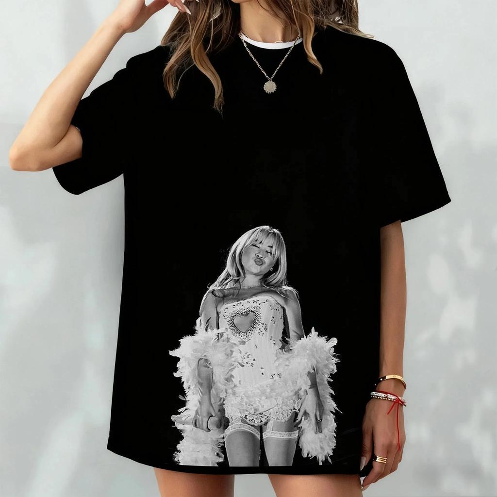 Sabrina Carpenter Retro 90s Style Vintage Poster Print Tshirt 2026 Summer New Unisex Women Luxury Cotton Oversize Tshirt Y2K