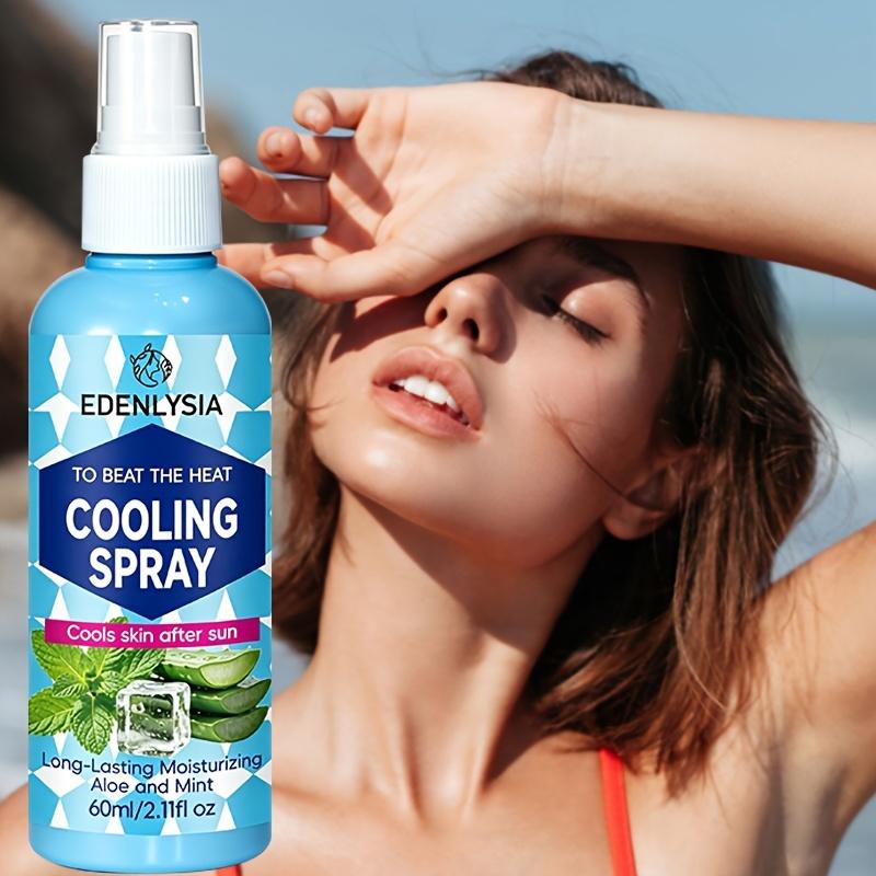 Instant Cooling Spray Refreshing Summer Heat Relief Mist Ice Cold Skin Cooling Agent for Outdoor Sports