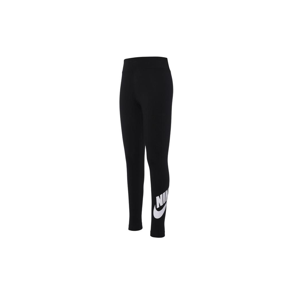 Nike Logo Letter Print Fitness Running Sports Knitted Butt-Lifting Leggings Women Leggings Black DB3904-010