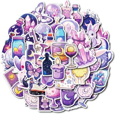 Nowe 50 Magicznych Fantasy Księżyc Graffiti Naklejek DIY Etui na Telefon Komórkowy Gitara Pudełko na Dokumenty Dekoracja
