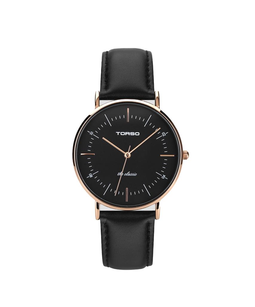 Toleuso T41L-M-Rbbk The Classic Quartz Watch Leather Men'S Watch