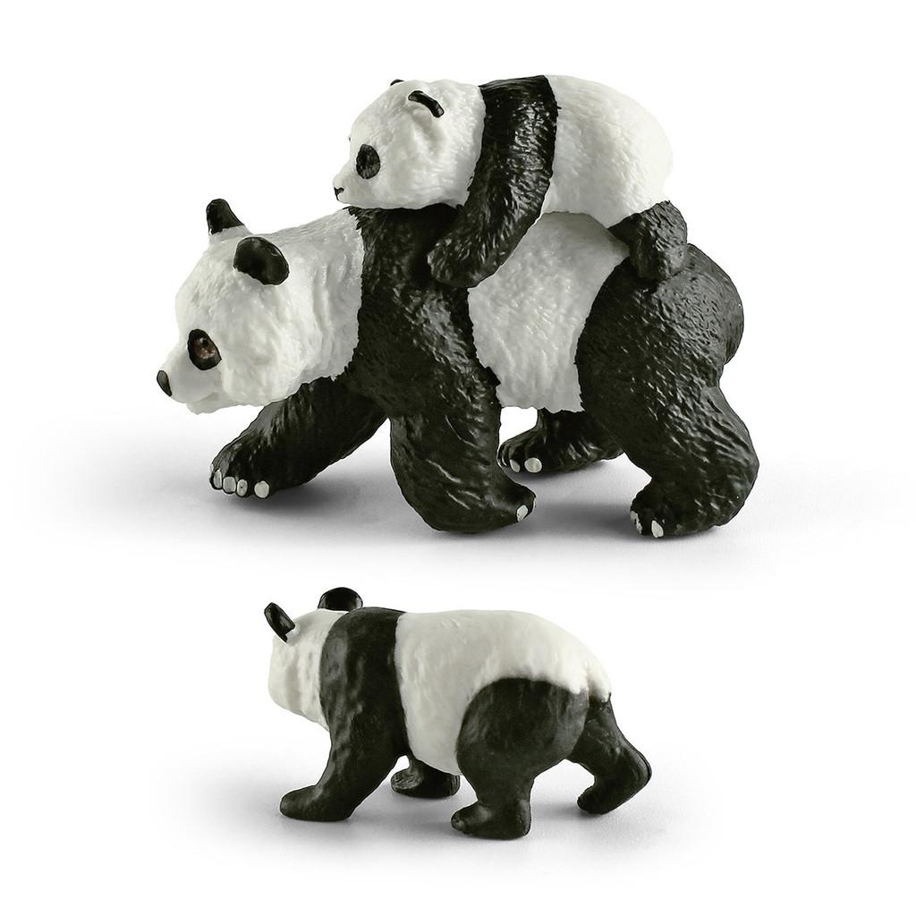 Adorable Pvc Cuddly Panda And Baby Cub Static Model Toy For Animal Lovers