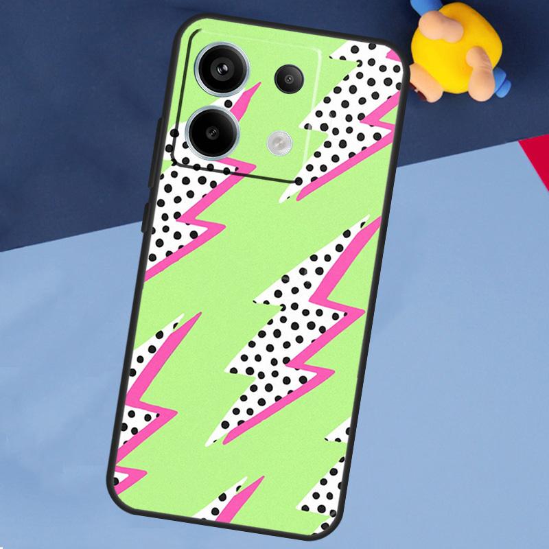 Lightning Polka Dots Star Cute Phone Case For Xiaomi Redmi Note 13 11 9 10 12 Pro Plus 9S 10S 11S 12S 9C 10C 12C 13C Cover