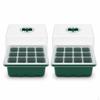 12Cell Seedling Starter Tray with Adjustable Ventilation Dome for Gardening Small
