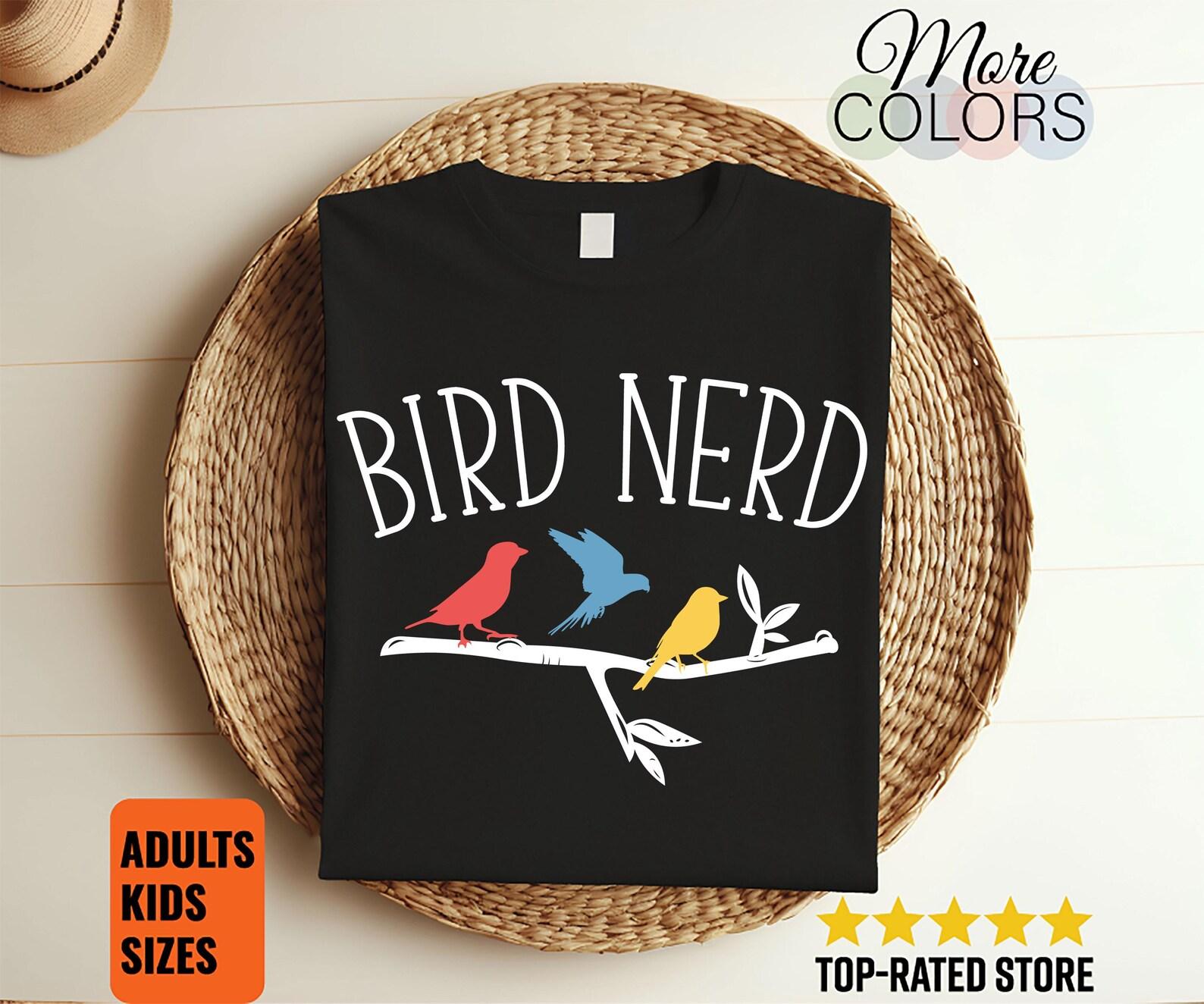 Bird Nerd Bird Watching Vintage Birdwatching Bird Watcher Gift T-Shirt, Birding Lover Shirts, Ornithologist, Study Of Birds, Birder, Birdie, 100