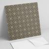 Pack of PVC Tiles with Pattern for the Living Room Self-Adhesive Pattern with Delicate Flowers 4x50x50 cm