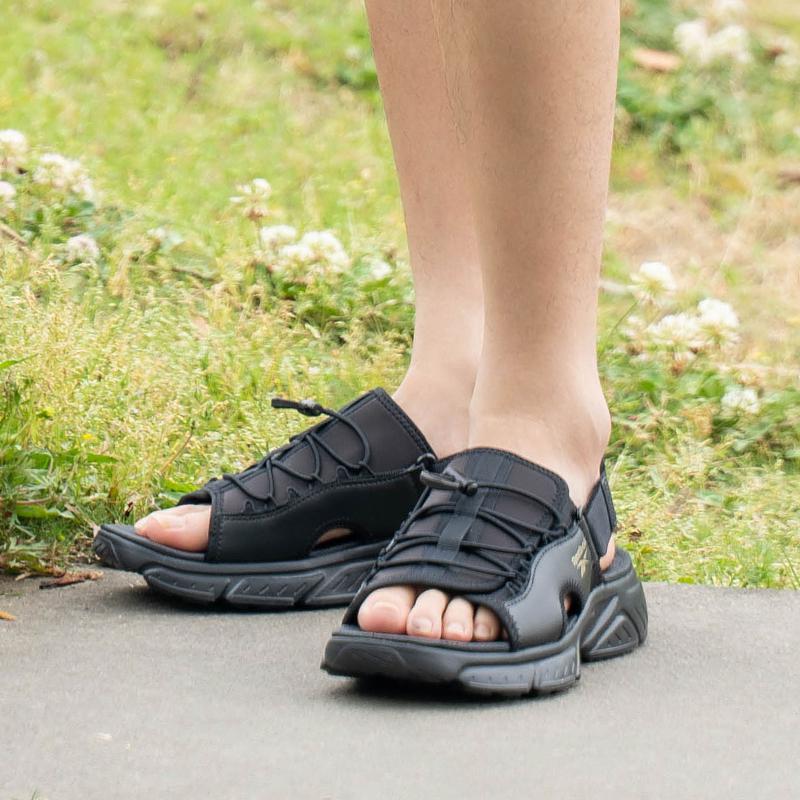Reebok Hyperium Slide Summer Sports Casual Versatile Fashion Breathable Outdoor Beach Sandals Unisex Sandals Black 100210105