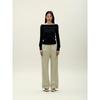 Anggae Off Shoulder Pullover Black