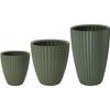 Pot de fleurs - GARDEN ID - Fancy - 40 x 42 cm - Pour jardin, balcons ou intérieurs - Vert tilleul