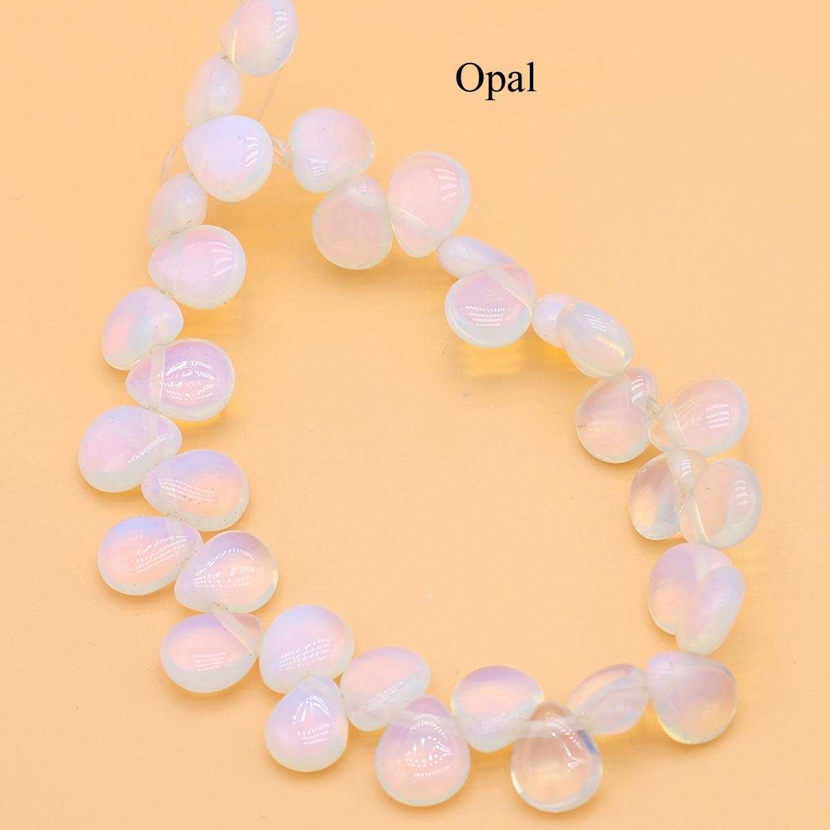 

Намистини з натурального каменю з горизонтальним отвором, ручної роботи, 32 шт./нитка, кришталевий агат у формі краплі, вільні розпірні намистини для виготовлення ювелірних виробів Аксесуари своїми руками 10x12 мм 32Pcs/Strand,10x12mm