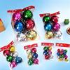 Glänzender galvanisch beschichteter farbiger Weihnachtsbaumschmuck Kugel