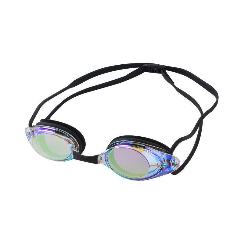 High-Definition Anti-Fog Electroplated Silicone Racing Goggles for Adults
