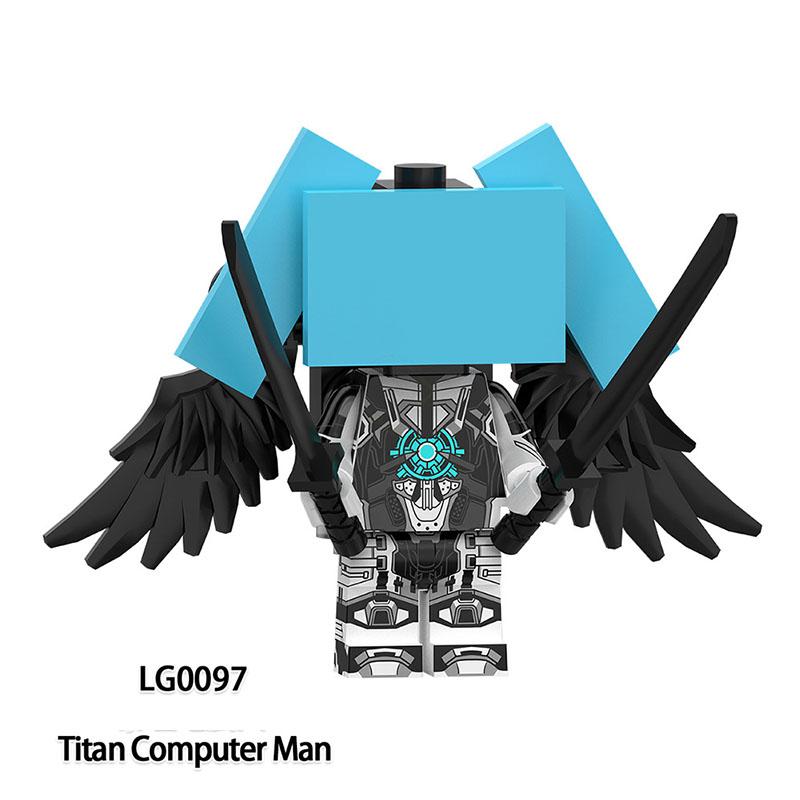 Skibidi Toalett Anime Rajzfilm Kockák Speakerman TV Ember Operatőr Akció MOC Toalett Ember vs Monitor Építőkockák A Hang