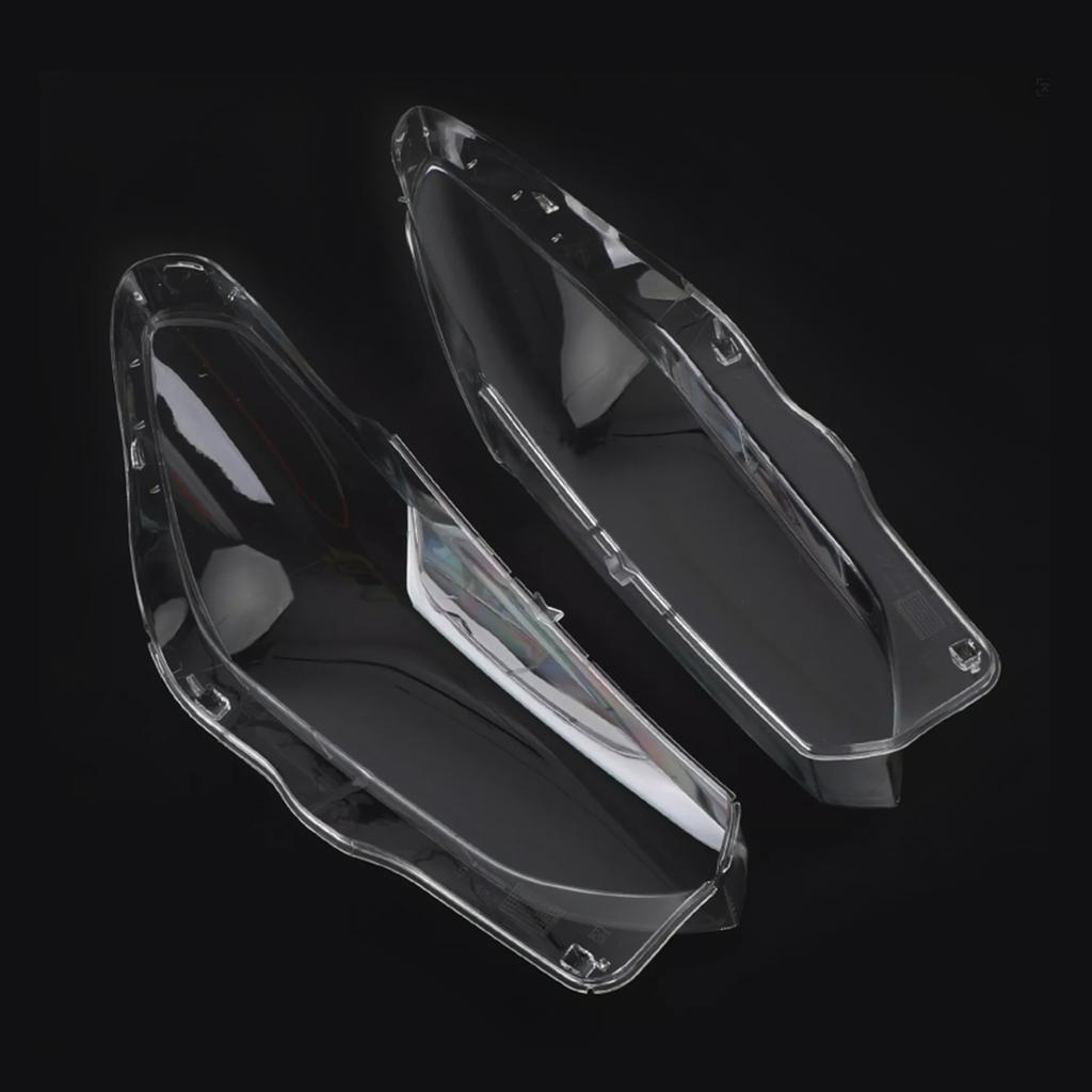 2PCS Front Headlight Glass Clear Cover For BMW X3 X4 G01 G02 G08 2018-2021
