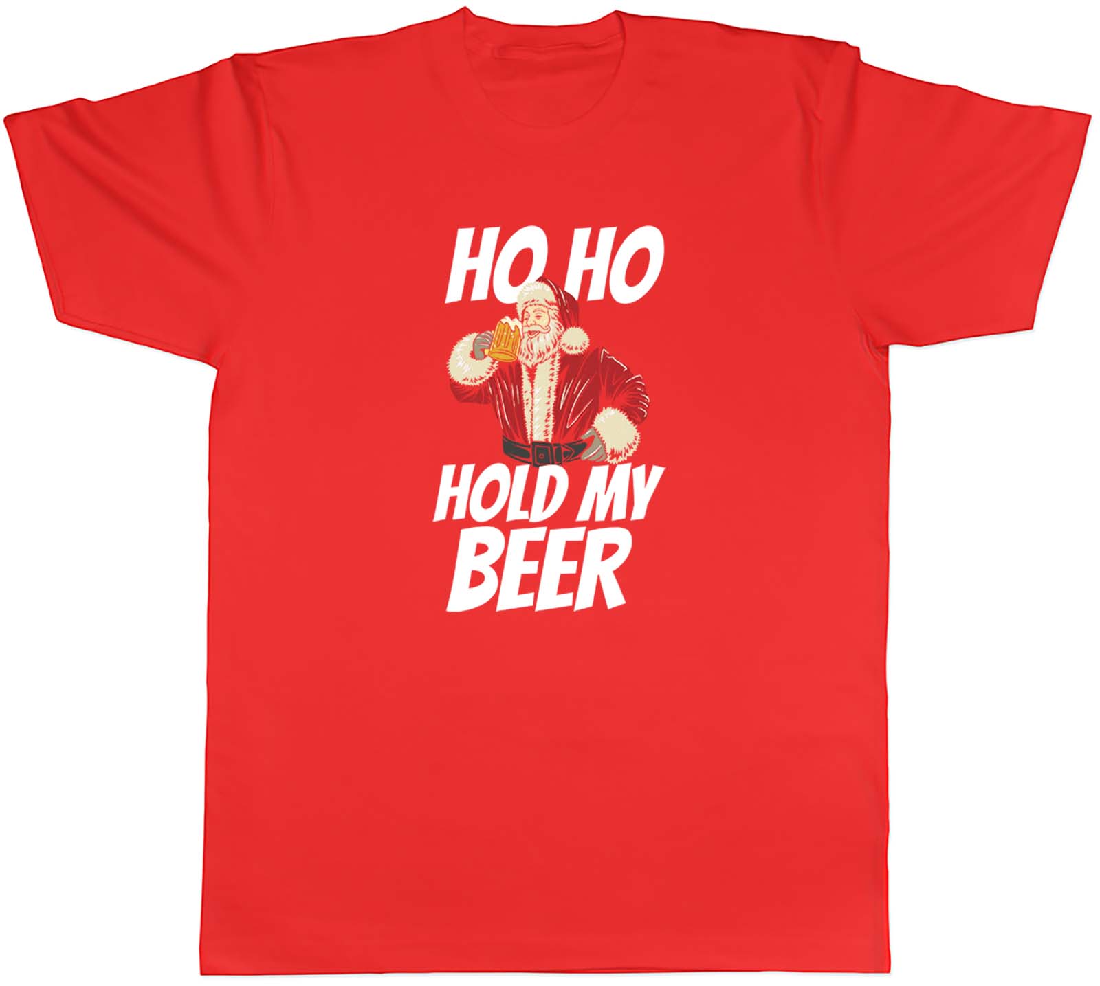 Ho Ho Hold My Beer Christmas Xmas Unisexs Unisex TShirt Tee Gift S