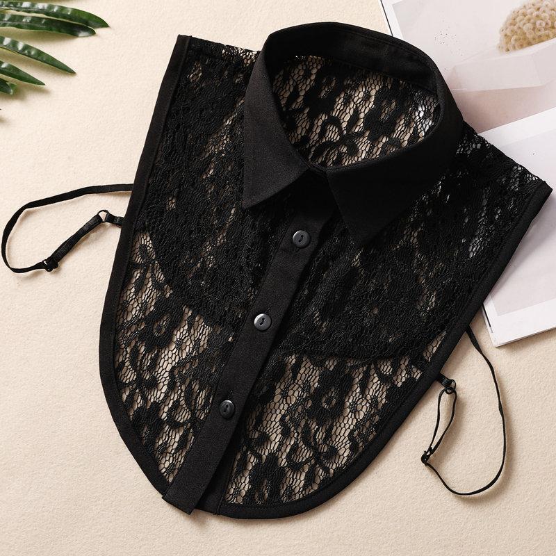 

Поддельный воротник женский кружевной поддельный воротник универсальный сезонный свитер декоративный воротник черно-белый воротник-стойка воротник рубашки