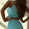 Women Pajamas Women's Cami Pajama Sets, 2 Piece Ribbed Knit Tank Soft Comfortable Top And Shorts Pjs Sleepwear, Summer Camisole Loungewear Outfits