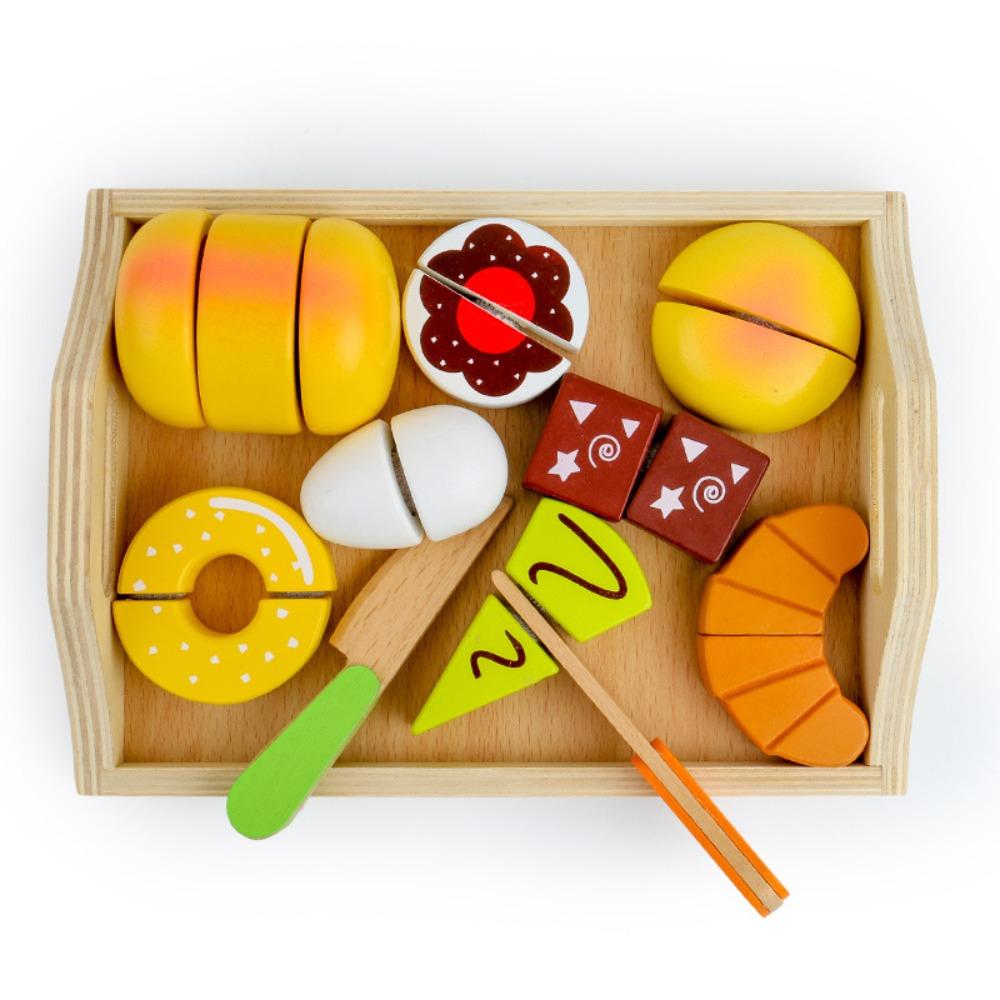Interactive Dollhouse Miniature Bread Simulation Pretend Play Cutting Toy  Play Food Set