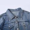 Trendy Women's Spring/Autumn Retro Slimming Hong Kong Style Washed Denim Jacket