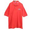 90s Made In USA Old Short Sleeve Polo Shirt M Red Men's Used