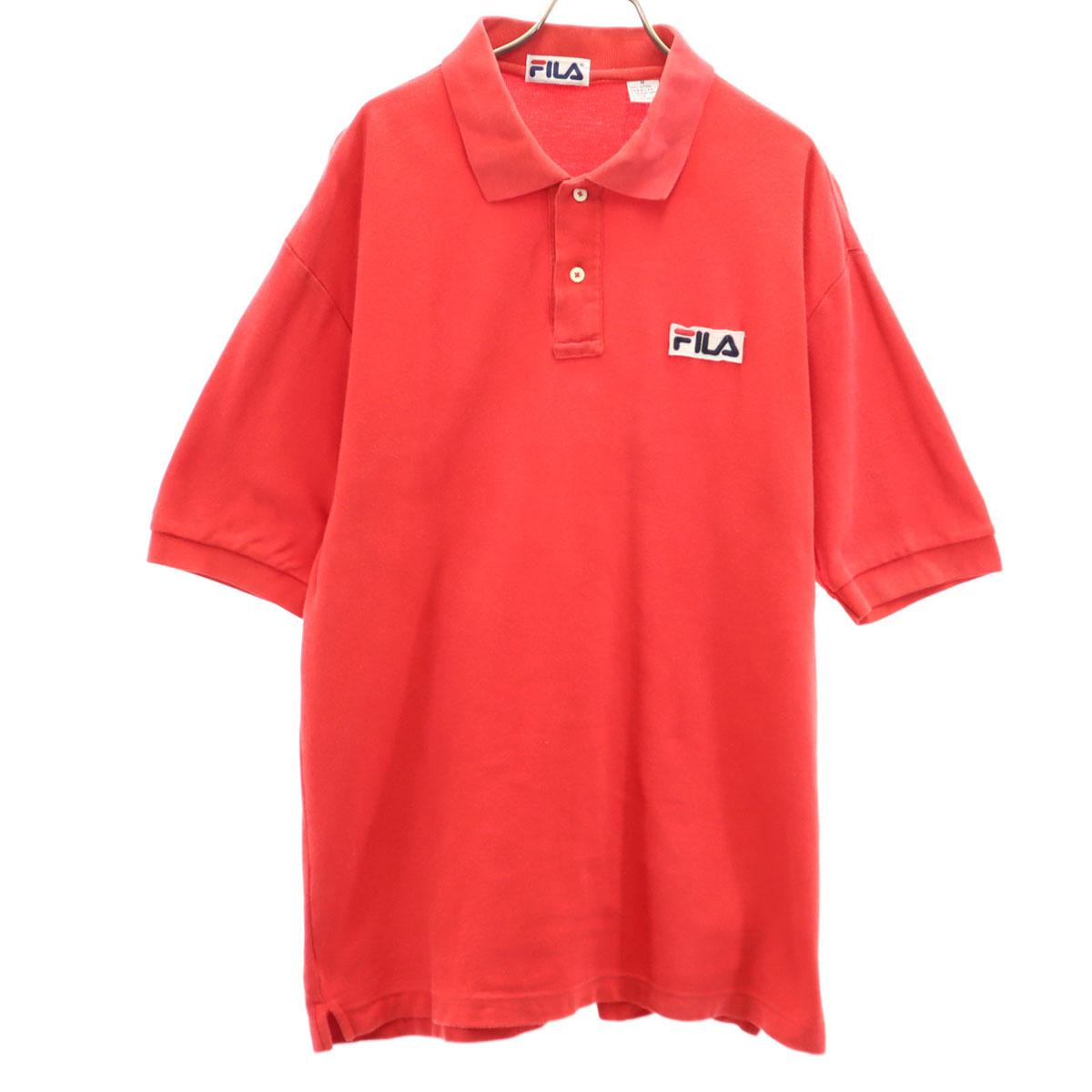 

FILA 90s Made in USA Old Short sleeve Polo shirt M Red Men s Used