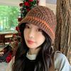 Retro All match Knitted Fisherman Hat for Women In Autumn and Winter Warm New Style  Small Basin Hat with Face  Japanese Style Woolen Hat for Men