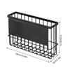 Magnetic Shelf for Fridge Magnetic Fridge Organizer Multifunctional Storage Basket for Kitchen Laundry Utility Room Door Cabinet