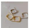 Su Chuang S925 Sterling Silver Geometric Square Stud Earrings for Women - Stylish, Versatile, High-End Ear Accessories