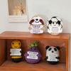 Crochet Ornament Finished Positive Crochet Animals Sloth Chicken Desk Accessories Home Office Decoration Home Decor