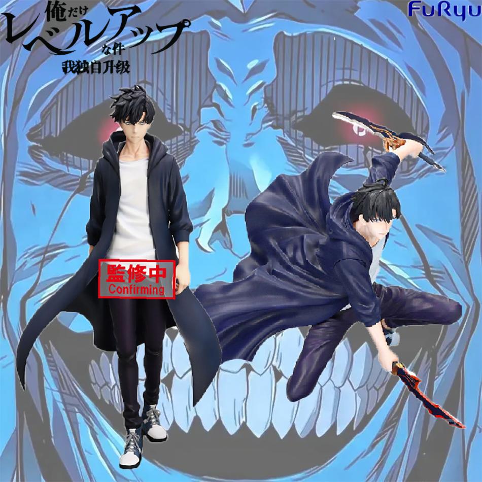 In Stock Solo Leveling Shadow King Figure Sung Jinwoo Cheng Xiaoyu Handheld Model Desktop Ornament Anime Collection Model Gift