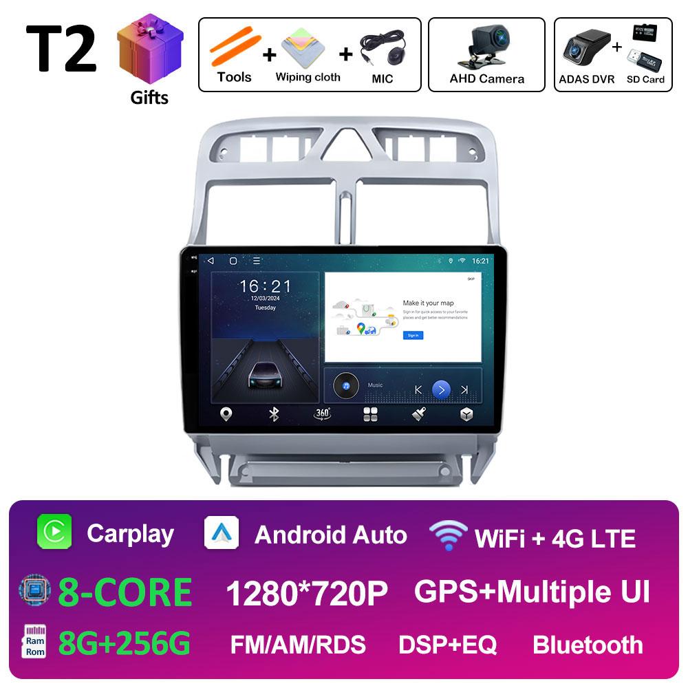 Car Video Audio Multimedia Player For Peugeot 307 307CC 307SW 2002 2003 2004 2005 - 2013 Navigation GPS DSP Stereo Accessories