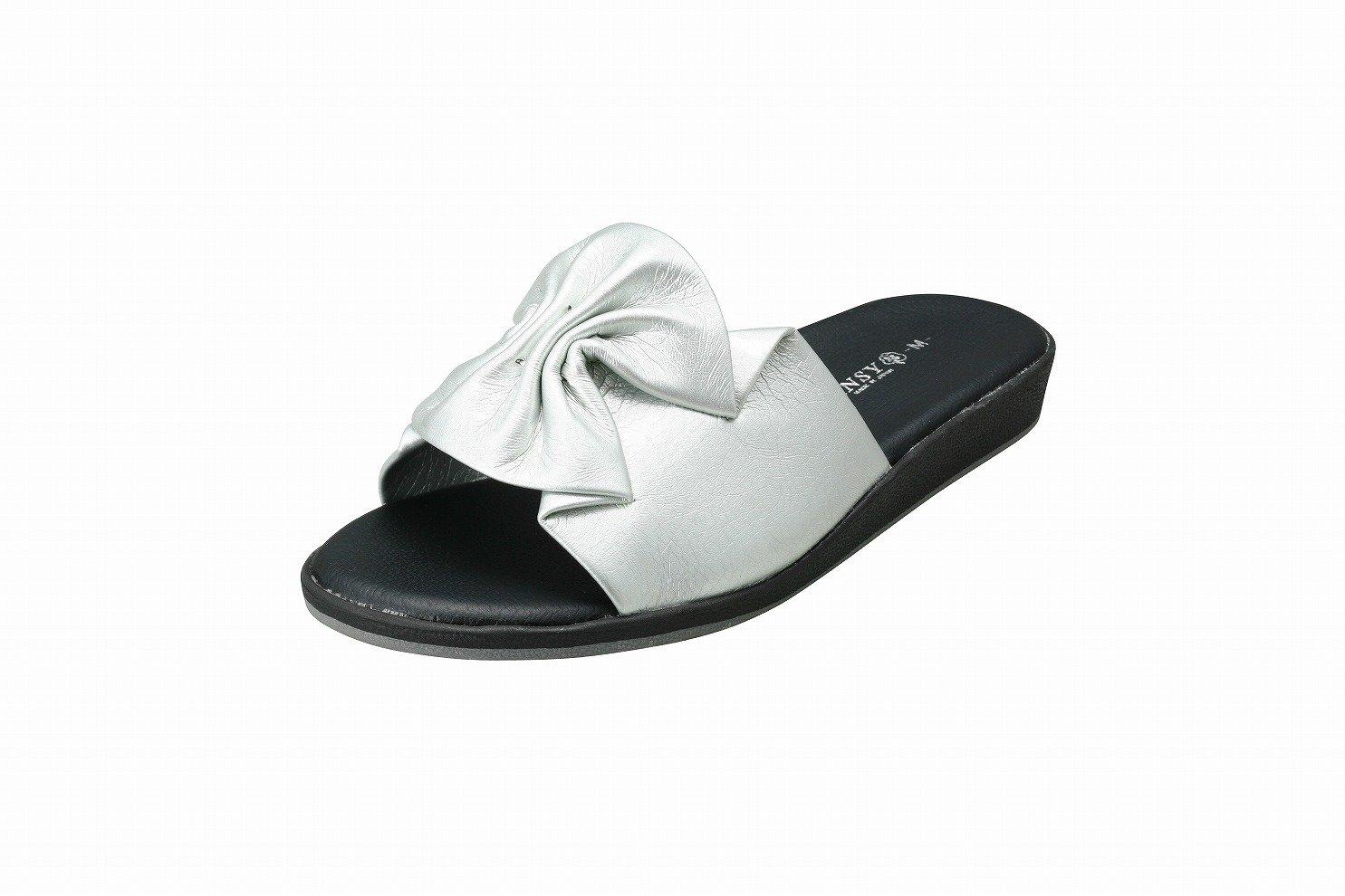 

Pansy 6801 Hep Made in Size Silver Sandals, Women s, Japan, M,