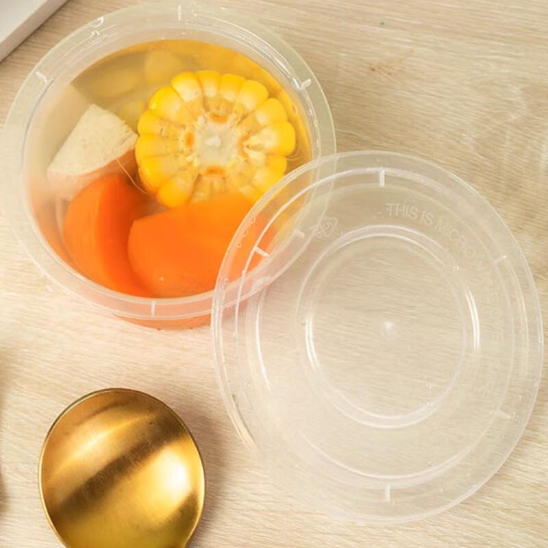 Disposable Round Transparent Takeaway Food Container
