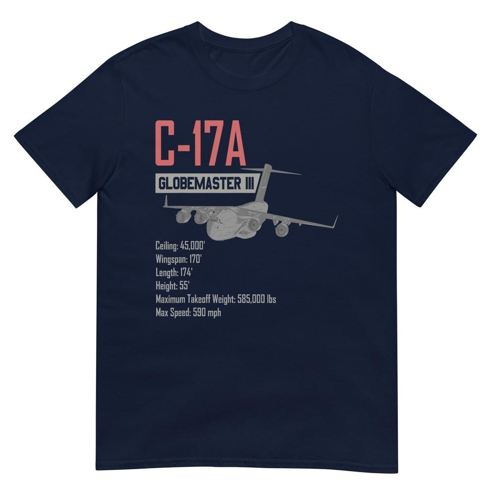 American C17a Globemaster Military Heavy Transport Aircraft TShirt