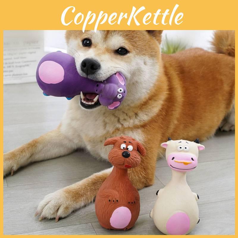 High Quality Squeaky Rubber Pet Toy For Dogs In Fun Cartoon Design And Colors
